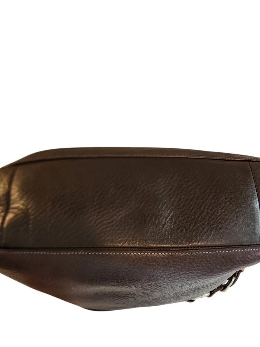 Vintage Coach Chelsea Hobo bag (Style 10131/10132) crafted from dark brown pebbl